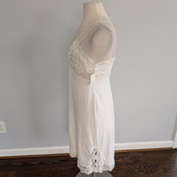 NEW Vintage Women's Vanity Fair 36 Slip Star White Deadstock - Picture 4 of 7